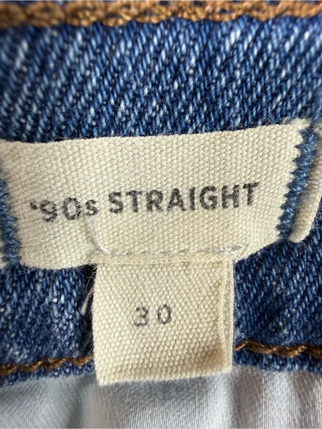 Madewell 90s Straight Jeans Size 30 High Rise Blue Denim — image 7 of 8
